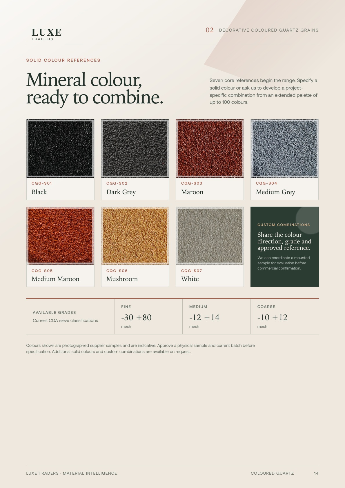 Material Intelligence — Solid Colour References