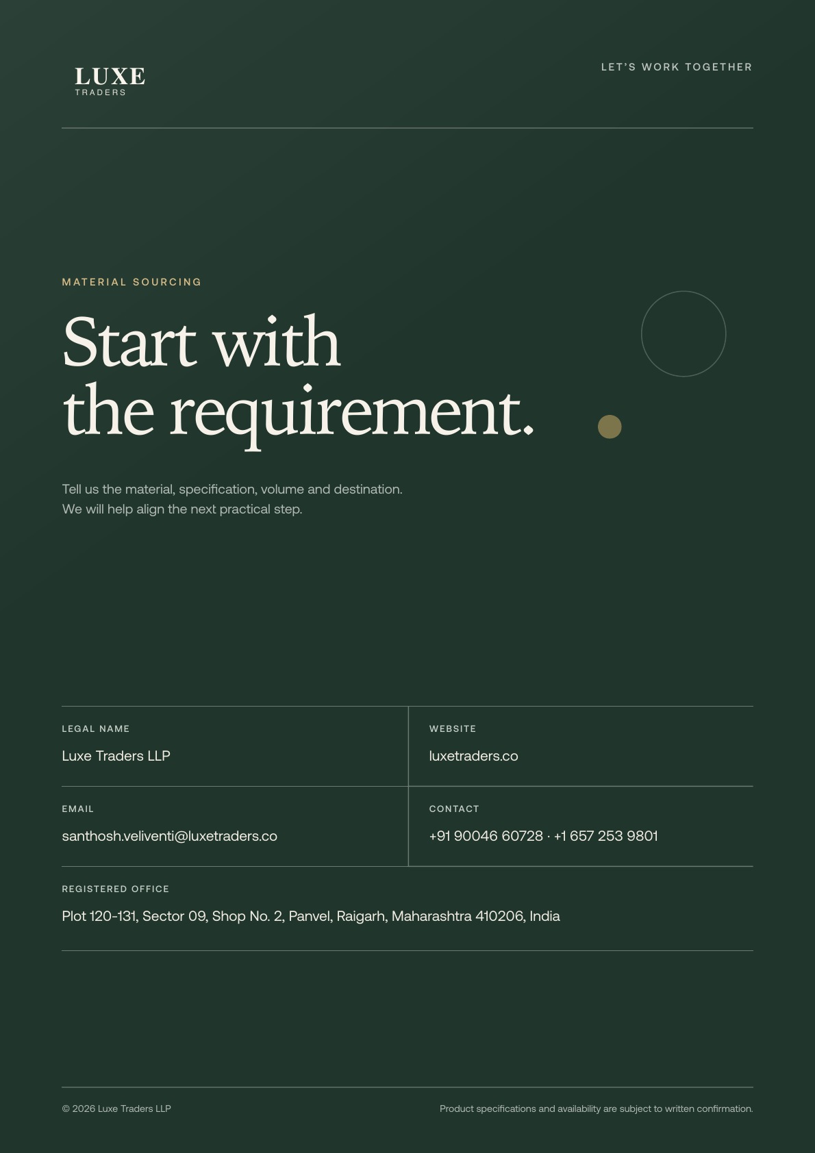 Material Intelligence — Company Details